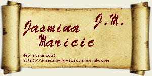 Jasmina Maričić vizit kartica